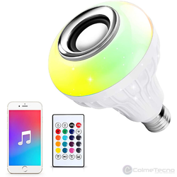 Bombillo Bluetooth Con Altavoz Luz LED RGB + Control Remoto