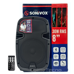 Cabina De Sonido Activa Profesional 8inch Sonivox VS-AC708NB