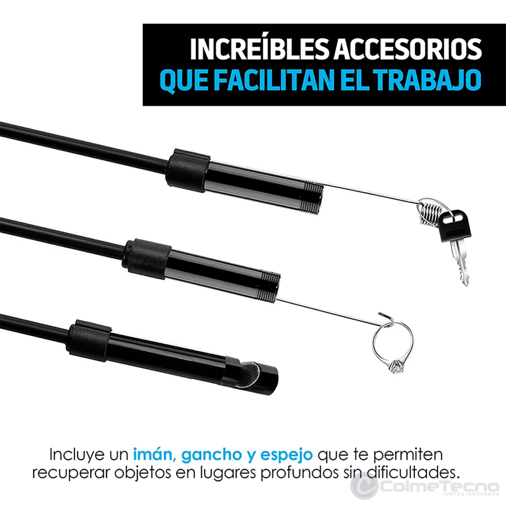 Cámara HD Endoscopio Para Android Con Luz LED Integrada 5M