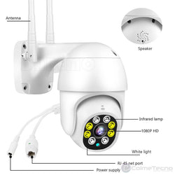 Cámara De Seguridad Inteligente Wifi 1080P Domo PTZ Exterior Al-6