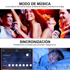 Cinta De Luz Led RGB 5metros App Bluetooth Modo Musica USB