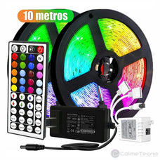 Cinta De Luz LED RGB 10Mt Control Remoto Adaptador 12V