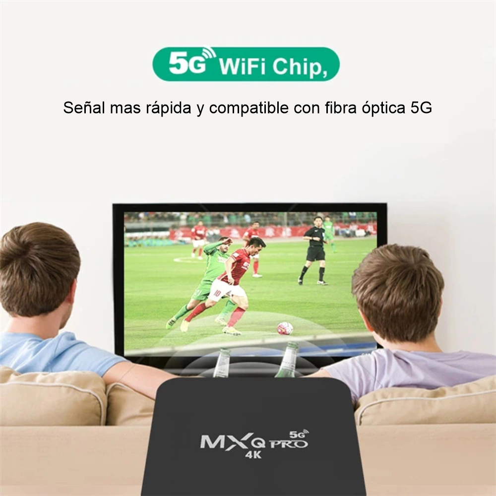 Convertidor TV Box MXQ 4K 16Gb Ram 2Gb Ultra HD Tv a Smart Tv Android  GENERICO