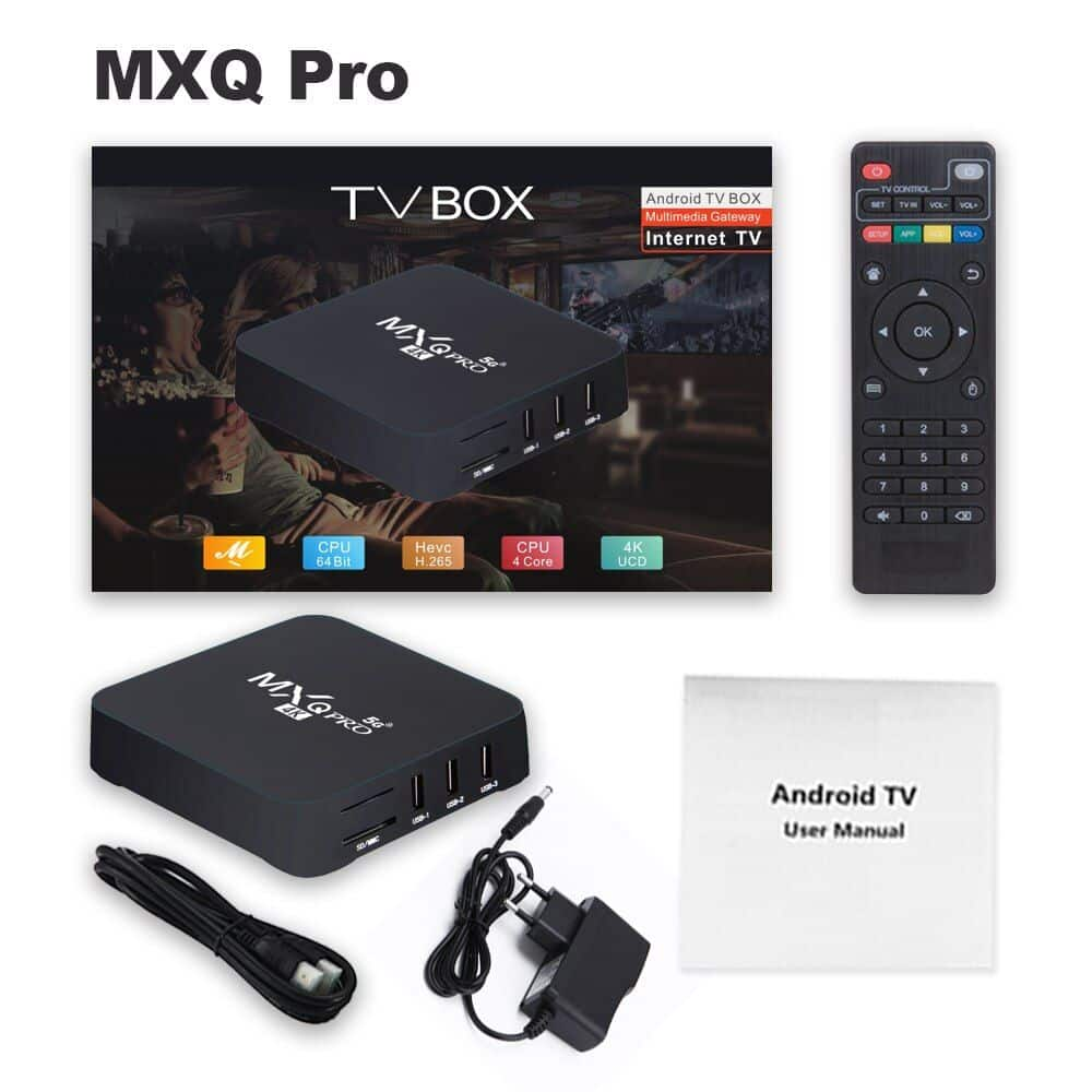 Convertidor a Smart TV Box MXQ Pro 4K Wifi 5G 2GB + 16GB Android 11