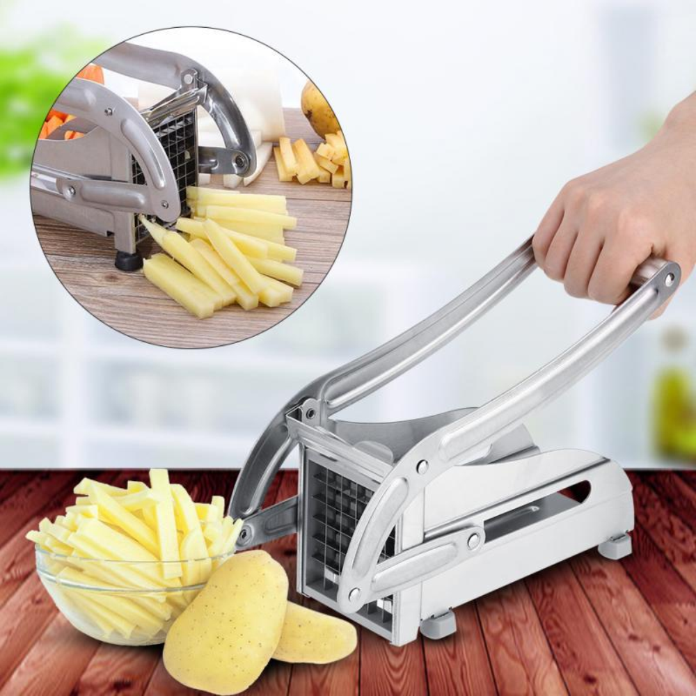 Cortador de verduras 5 en 1, cortador de papas fritas, cortador manual de  patatas fritas, cortador de patatas fritas, cortador de frutas de acero