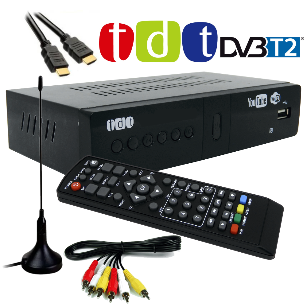 Decodificador TDT Sintonizador De Televisión Digital HD DVB2 – COLMETECNO