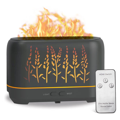 Difusor De Aromas Humidificador Luz Led Efecto Fuego 200ml