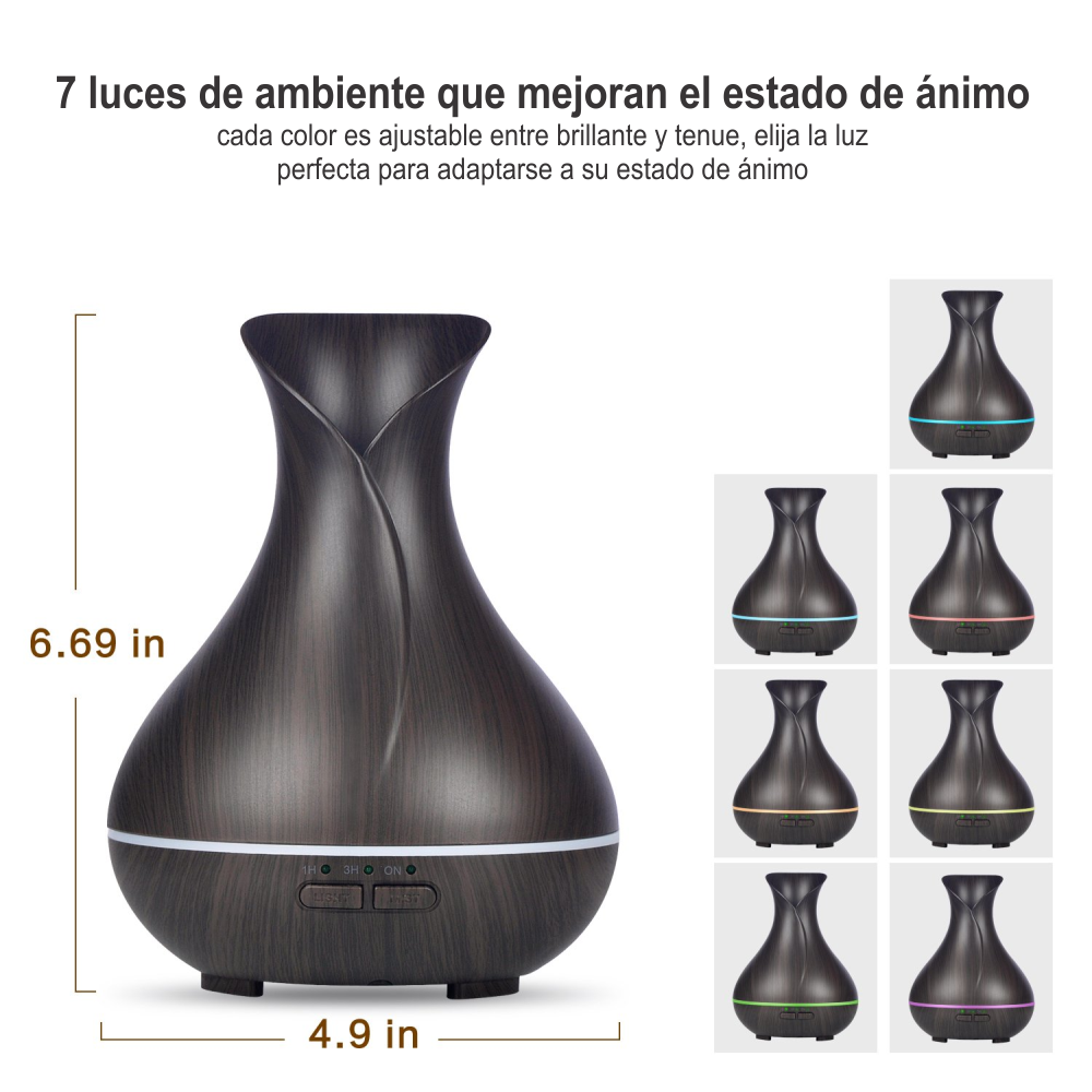 Difusor De Aromas Humidificador de Aire JARRON 400ml KP-1034