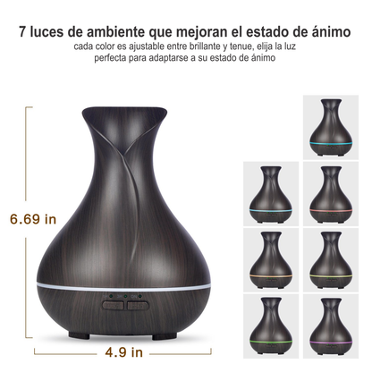 Difusor De Aromas Humidificador de Aire JARRON 400ml KP-1034