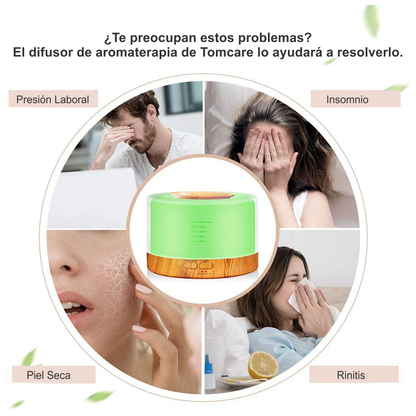 Difusor de Aromas Humidificador de aire 500ml KP-1780 LED