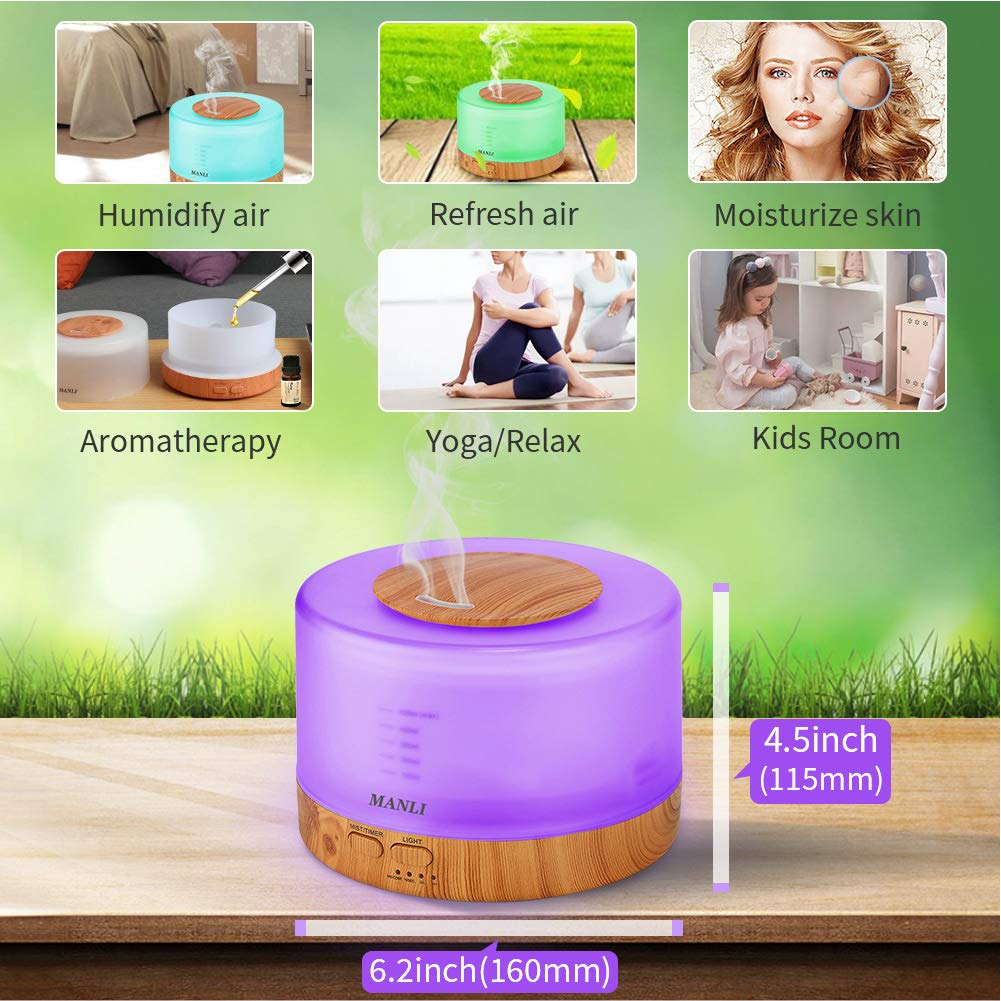 Difusor de Aromas Humidificador de aire 500ml KP-1780 LED