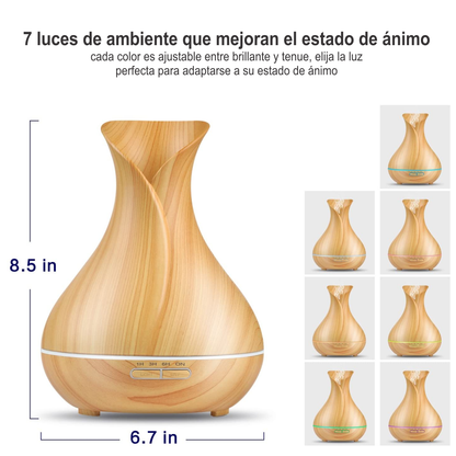 Difusor De Aromas Humidificador de Aire JARRON 400ml KP-1034