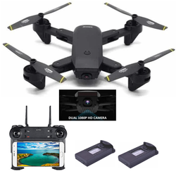 Drone Plegable DM107S Dual Cámara Wifi Full HD + Batería