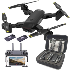 Drone Plegable DM107S Dual Cámara Wifi Full HD + Estuche + Batería