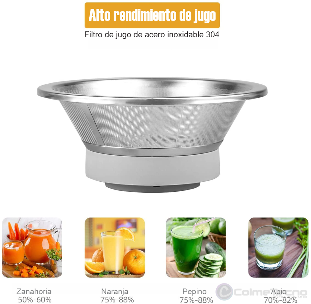 Extractor de Jugos 1000W Exprimidor Renahouse 18500Rpm RH870