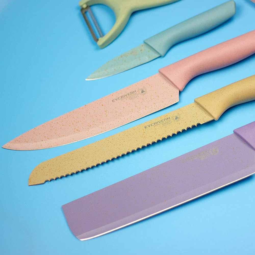 Pack de 6 cuchillos de sierra Yvory Quttin amarillo