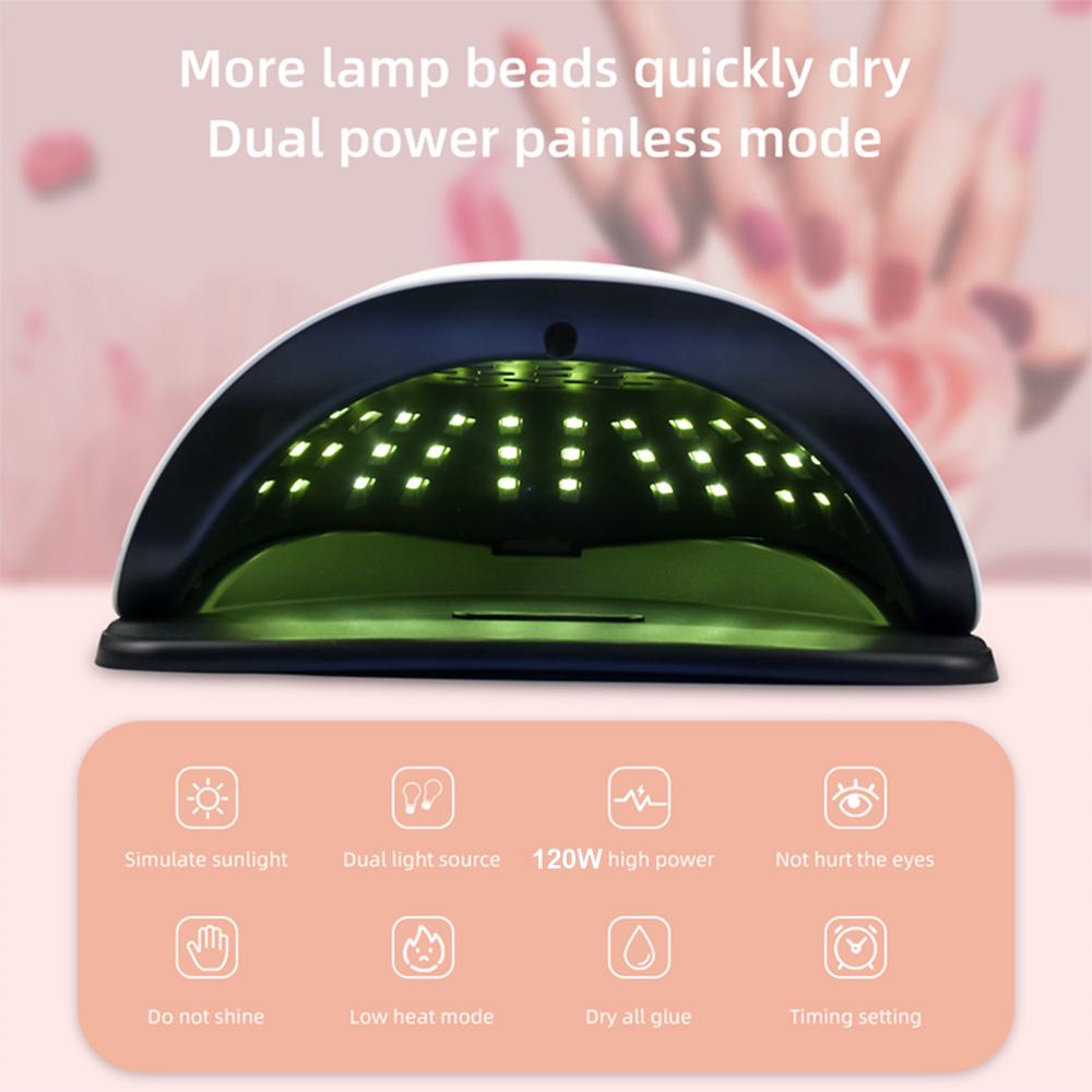 Lampara De Uñas SUN X5 Max 120W LED UV Profesional Manicura