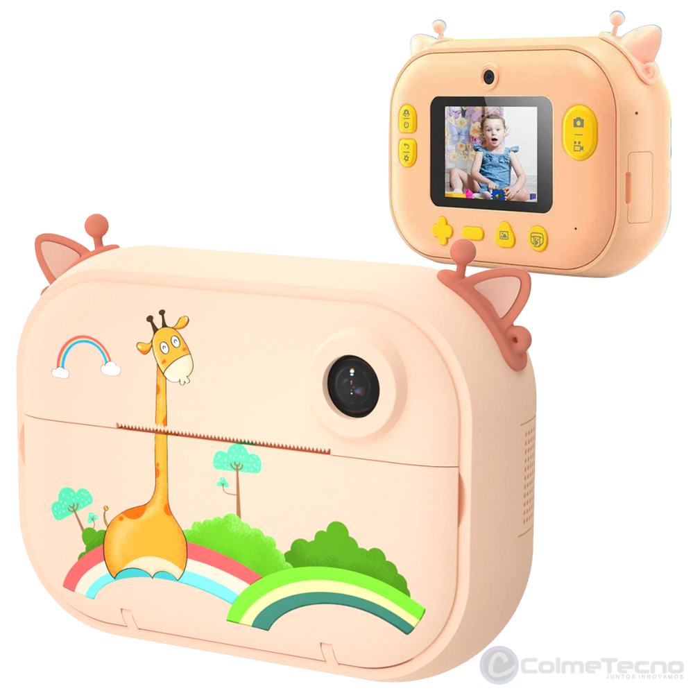 Cámara Conejito digital de fotos 40mpx y video 2,5K para niños. Impresión  instantánea de tus fotos preferidas. Doble cámara, para selfies.