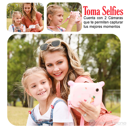 Cámara Instantánea Wifi Para Niños Doble Lente Full HD SD Insta2