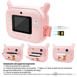 Cámara Instantánea Wifi Para Niños Doble Lente Full HD SD Insta2