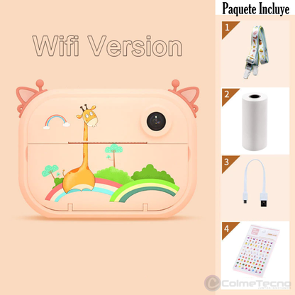 Cámara Instantánea Wifi Para Niños Doble Lente Full HD SD Insta2