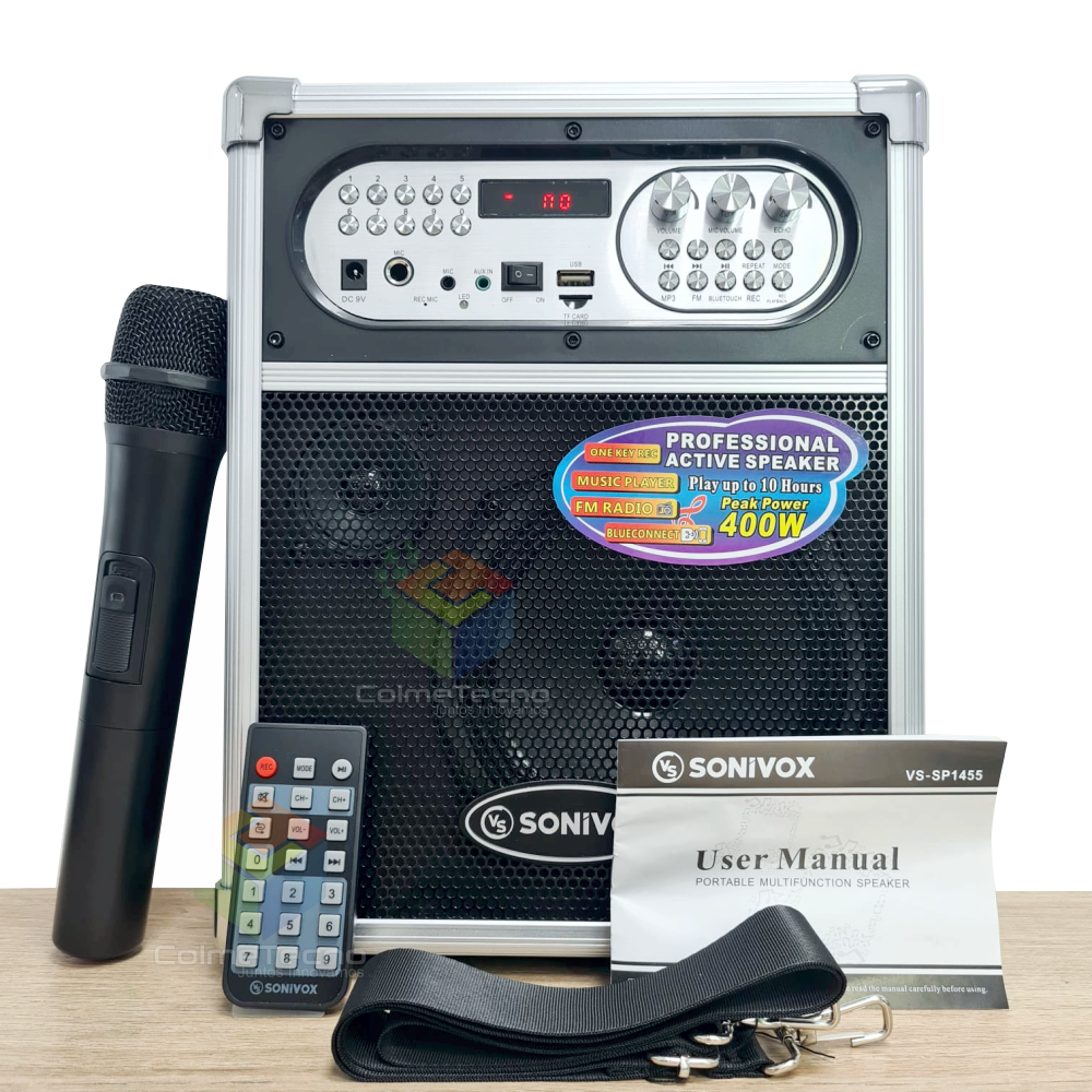 Compre Máquina de Karaoke Portátil SD-508 + 2 Micrófonos