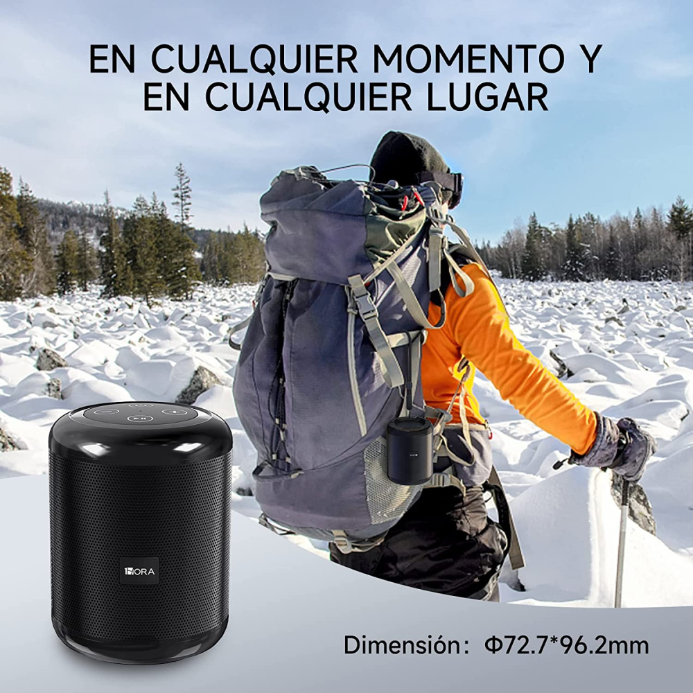 1Hora Mini Bocina Speaker Bluetooth Altavoz Portátil BOC062