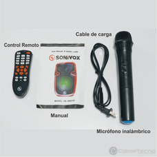 Cabina Profesional Recargable 8" Sonivox VS-SS2161 FM USB BT