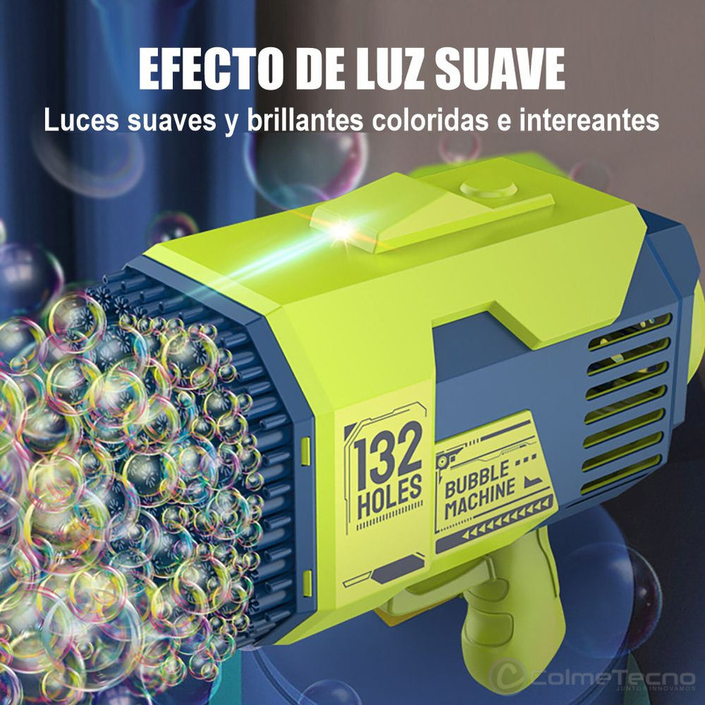 Pistola De Juguete Para Niños Maquina De Burbujas 132holes