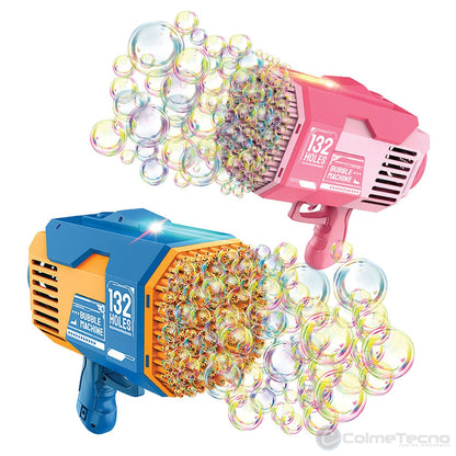 Pistola De Juguete Para Niños Maquina De Burbujas 132holes