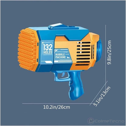 Pistola De Juguete Para Niños Maquina De Burbujas 132holes
