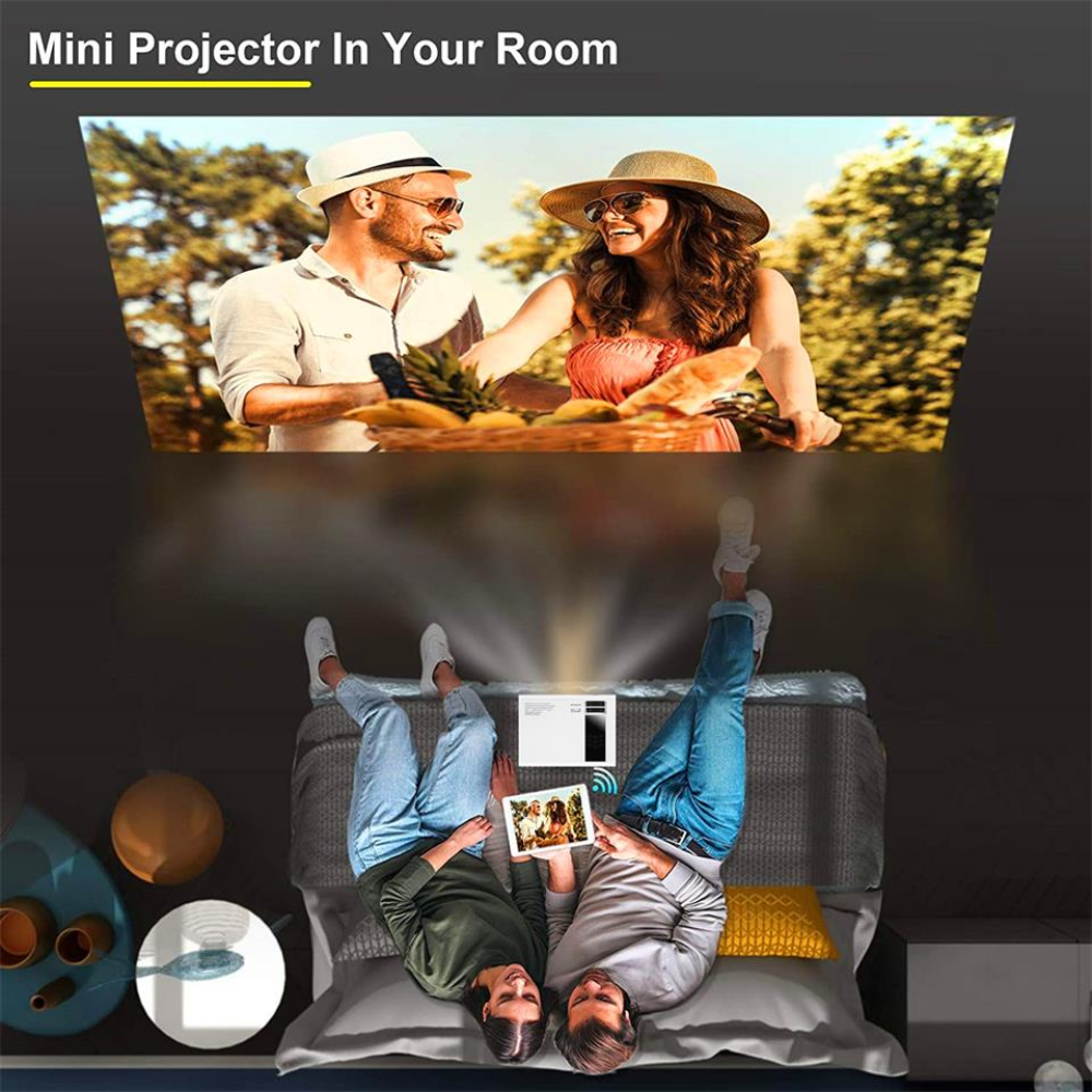 Mini Proyector Led Inteligente M800 Video Beam 1080P Android 9 – COLMETECNO