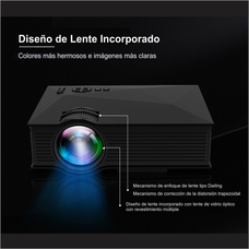 Mini Proyector LED Video Beam 1800 Lumens Wifi UNIC UC68