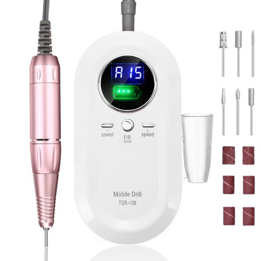 Pulidor De Uñas Portátil Kit Profesional Nail Drill TGR-108