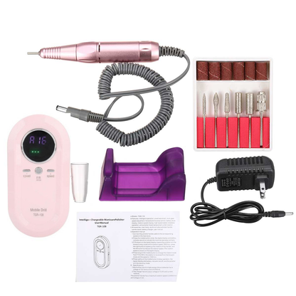 Pulidor De Uñas Portátil Kit Profesional Nail Drill TGR-108