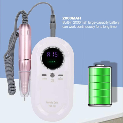 Pulidor De Uñas Portátil Kit Profesional Nail Drill TGR-108