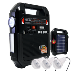 Super Radio Multifuncional Solar Recargable BT AM FM USB R5215
