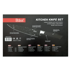 Juego de Cuchillos De Cocina Báss Asa Antideslizante X 6 Pcs