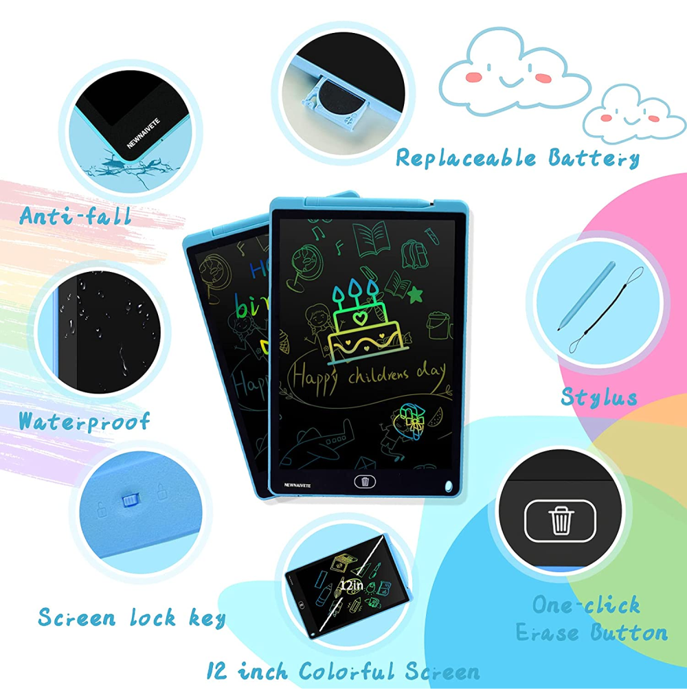 Tableta De Dibujo Electrónica Tableta Mágica Pantalla LCD 12"