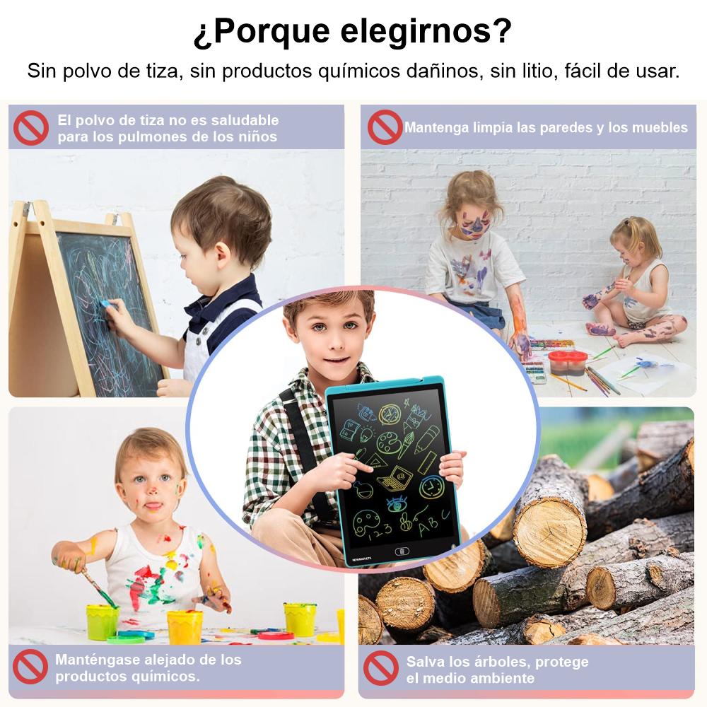 Tableta De Dibujo Electrónica Tableta Mágica Pantalla LCD 12"