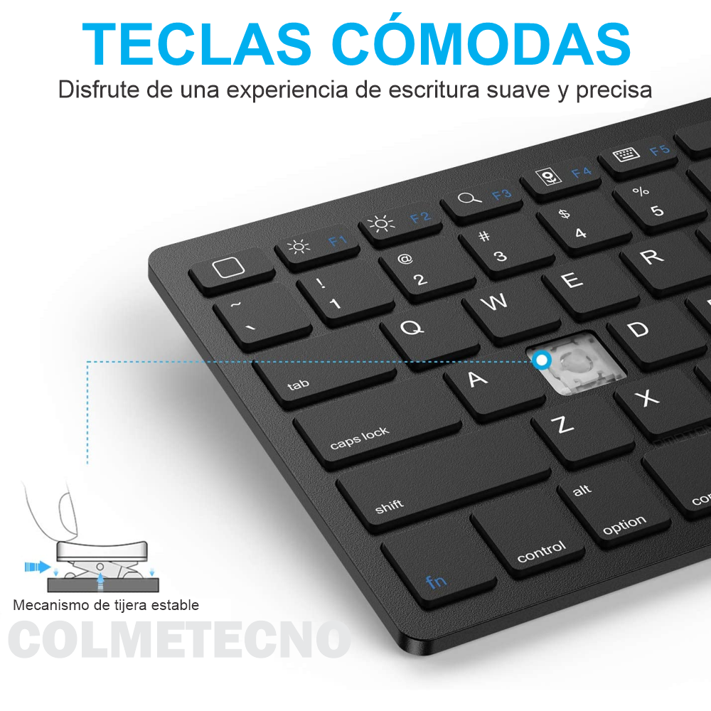 Mini Teclado Inalambrico Ultra Delgado Bluetooth 3.0 Tablet