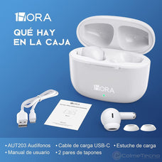 1Hora Auriculares Inalambricos In-Ear Bluetooth TWS AUT203