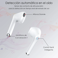 Audífonos Inalámbricos 1hora Auriculares Bluetooth 5.0 AUT201
