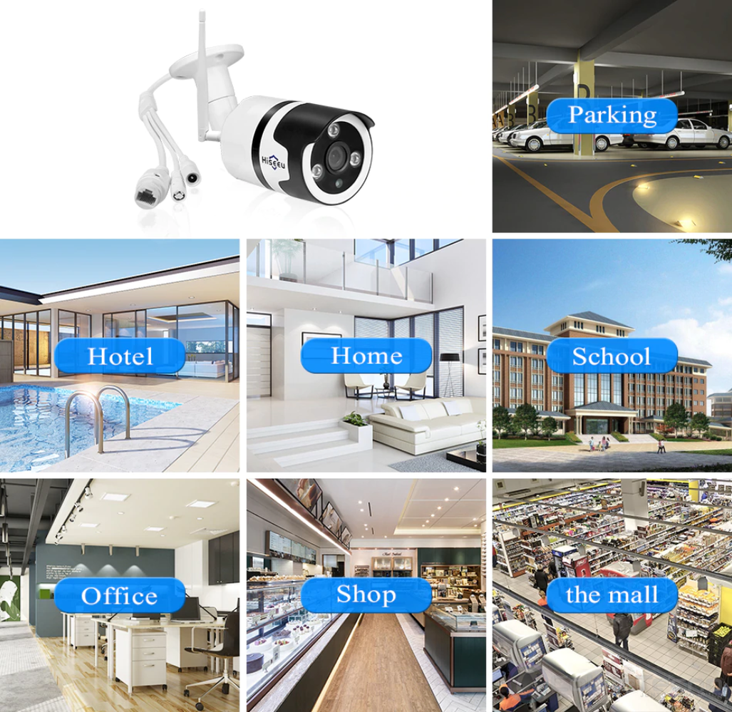 Cámara De Seguridad Exterior e Interior IP Wifi 1080P V380 PRO K2