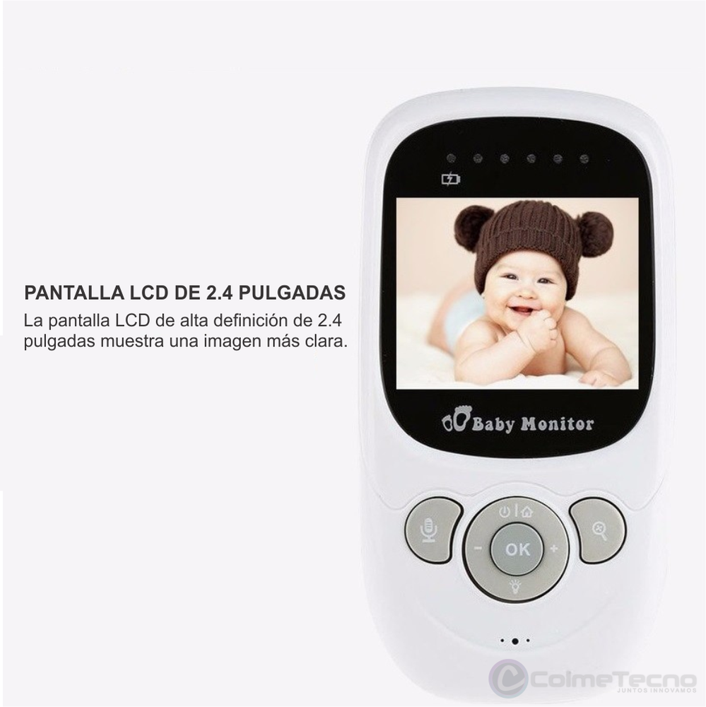 Babycam Monitor De Bebé, Cámara De Seguridad Visión Noct y Zoom