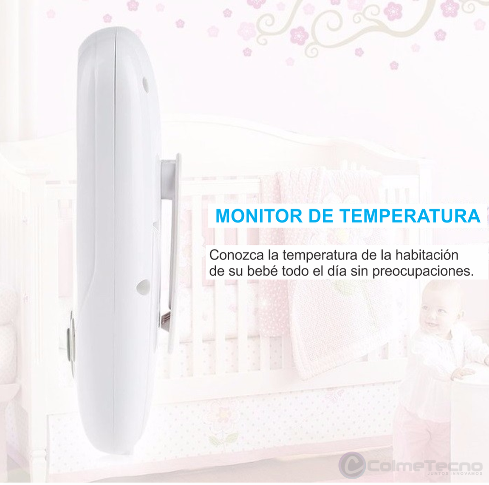Babycam Monitor De Bebé, Cámara De Seguridad Visión Noct y Zoom