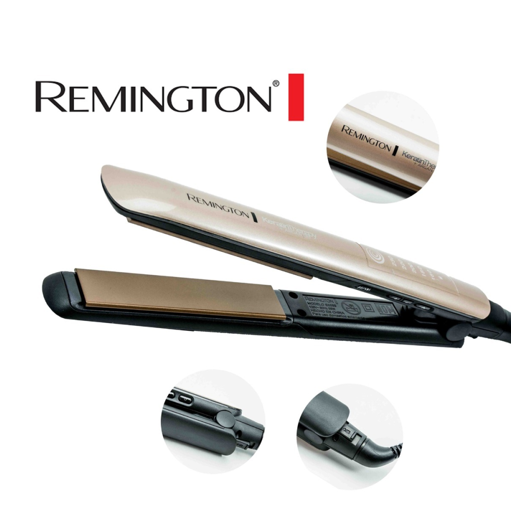Plancha De Pelo Remington Original Keratina y Argan S8599
